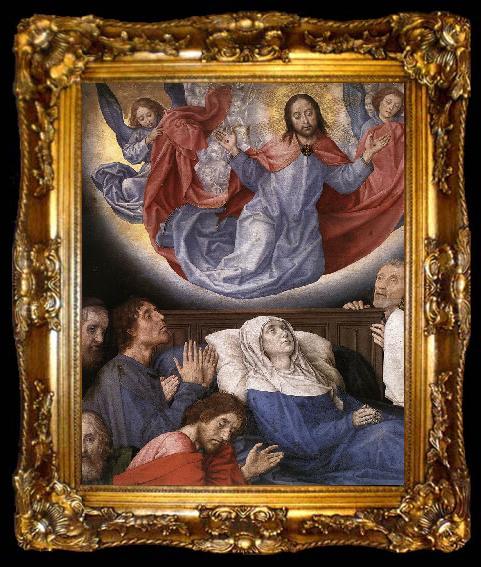 framed  GOES, Hugo van der The Death of the Virgin (detail), ta009-2